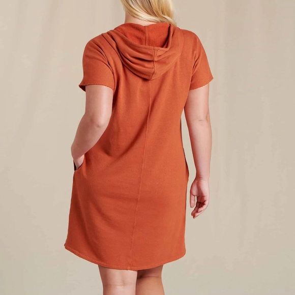 NWT ☀️ Toad&Co | Women's Epiq Hooded Dress - Rust - Picture 7 of 12